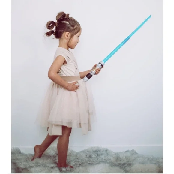 Elegant Cream Kids Dress - Picture 2 of 6